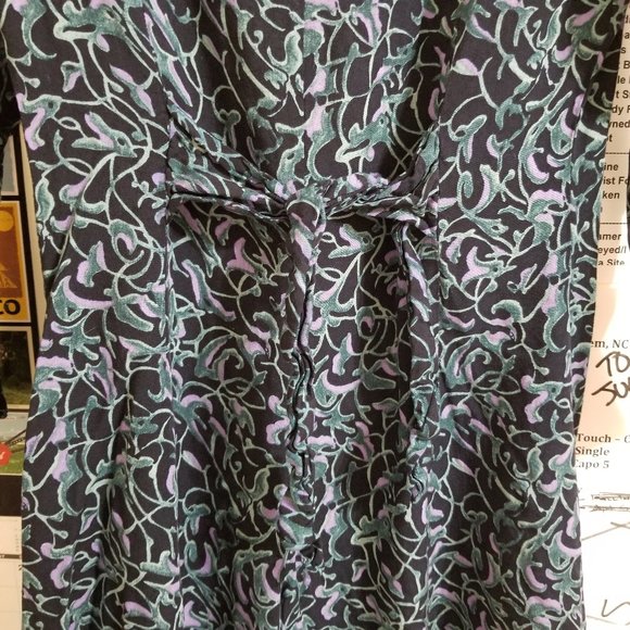 Passports Of Pier 1 Imports romper Small vine print playsuit jumpsuit VINTAGE - Picture 9 of 14